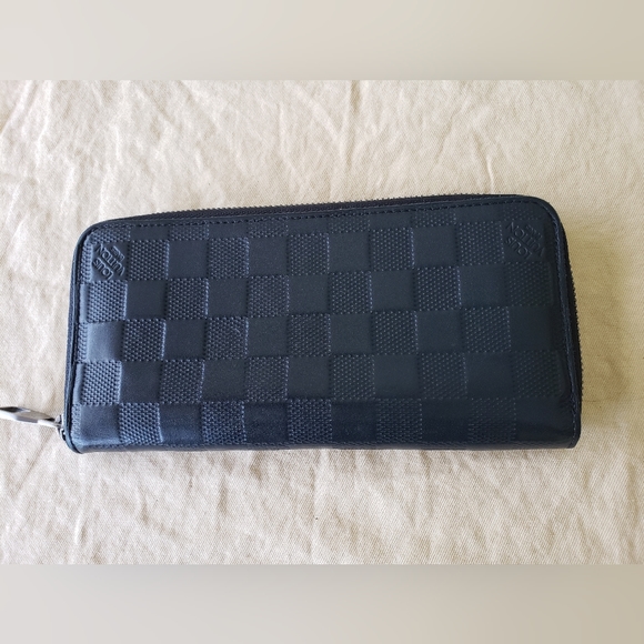 Authentic Louis Vuitton Damier Infini Zippy Black Long Wallet unisex - Picture 2 of 12